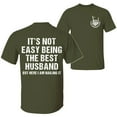 thumbnail image 4 of Funny Husband T-Shirt, “It’s Not Easy Being the Best Husband” 2-Sided Graphic Tee, Unisex Cotton Shirt, Gift for Him, 4 of 7
