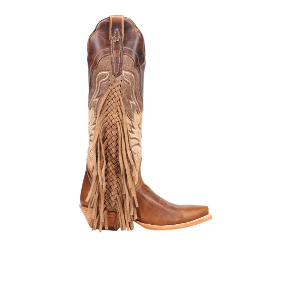 Dan Post Boots Womens Dayla Braided Fringe Pull On Snip Toe Cowboy Tall Dr