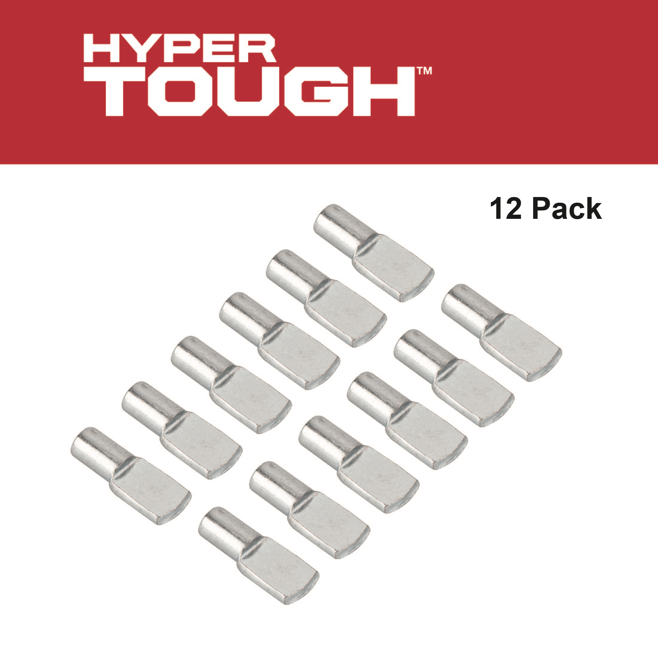 1/4 in.Shelf Pin, Zinc Plated, 12 Pack