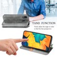 thumbnail image 4 of Galaxy A30 Case, Premium PU Leather TPU Wallet Cover with Card Holder Kickstand Hidden Magnetic Adsorption Shockproof Flip Folio Cell Phone Protective Case for Samsung Galaxy A30,Gray, 4 of 8