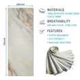 thumbnail image 2 of White Gold Marble Pattern Hot Yoga Mat Towel Non Slip for Hot Yoga - Quick-Drying Yoga Mat Cover with 4 Corner Pockets with Travel Bag - Hot Yoga Towel Non Slip Grip Moisture Wicking Sweat 70"x26", 2 of 6