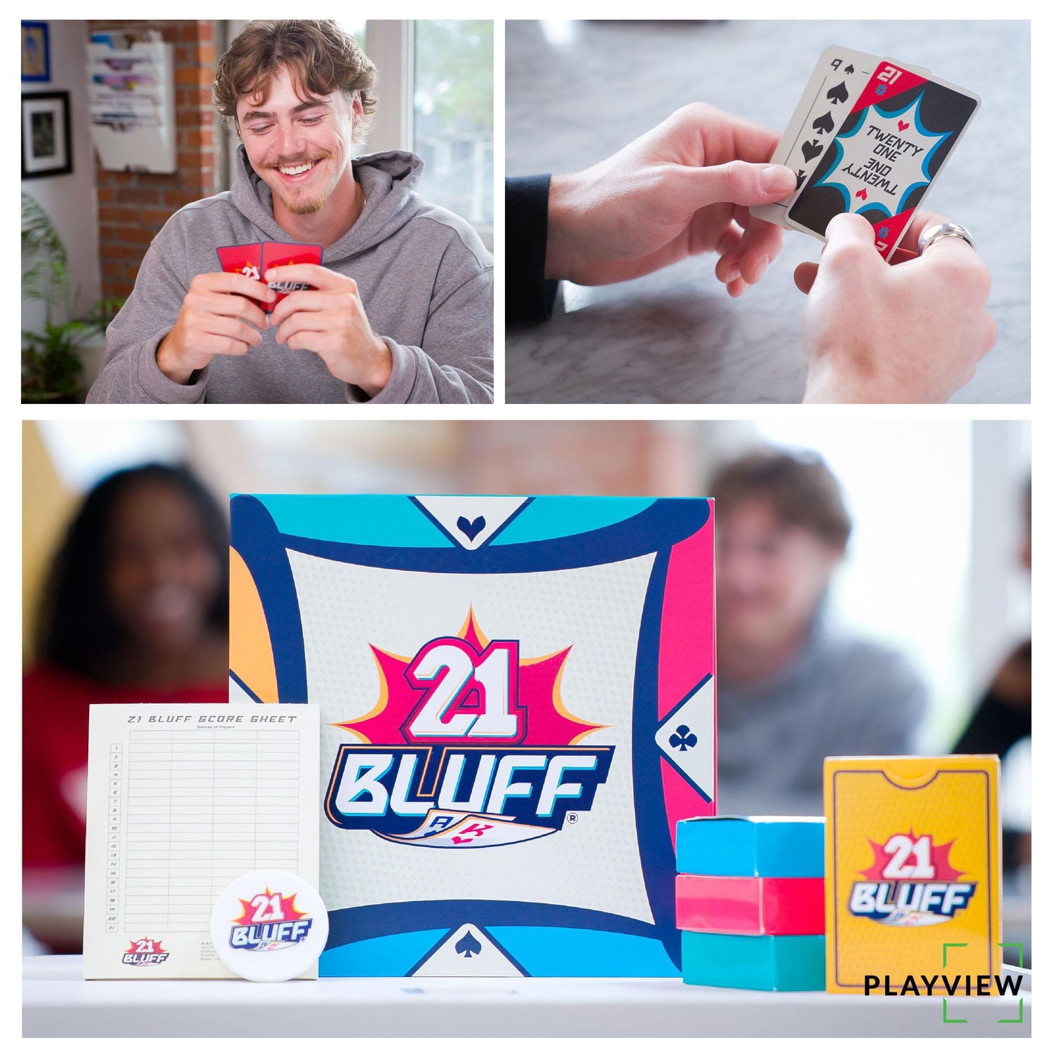 Jeu de cartes 21 Bluff Jeu familial inspiré blackjack