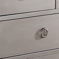 thumbnail image 5 of HomeRoots 486000 57 in. Manufactured Wood Seven Drawer Triple Dresser, Platinum, 5 of 7