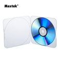thumbnail image 6 of Maxtek 25 Pack Ultra Slim Clear Transparent Square Shaped CD and DVD Disc Clam Shell Case with Lock, Single Disc Capacity, Durable and Impact Resistant PP Poly Plastic Case., 6 of 6