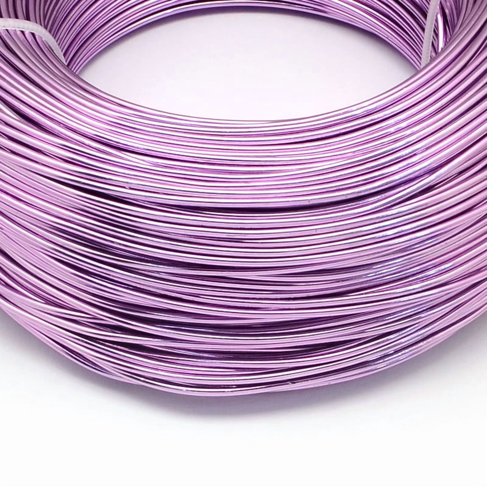 Anodized Aluminum Wire Bendable Metal Craft Wire Flexible Craft Wire for Beading Jewelry Craft Making Medium Orchid 15 Gauge 1.5mm