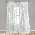 thumbnail image 5 of Ambesonne 90s Curtains, Colorful Geometric Shape, Pair of 28"x63", Blue Green, 5 of 5