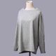 thumbnail image 2 of Camiseta informal de manga larga con cuello en O para mujer Pompotops FGAJ1621, 2 of 3