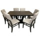thumbnail image 3 of Set de Comedor SALVANTO Olimpo 6 Sillas 160x100 cm MDF color chocolate, 3 of 6