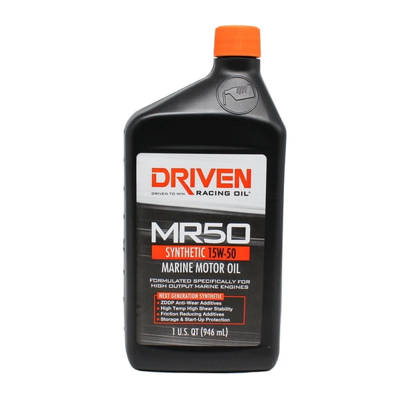 Joe Gibbs Driven Racing Oil 02606 MR50 15W-50 Marine Oil - 1 Quart Bottle