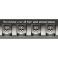 thumbnail image 2 of Hutton Irish Coat of Arms Tumbler Glasses - Set of 4 (Sand Etched), 2 of 2