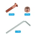 thumbnail image 3 of Uxcell Skateboard Hardware Kit 1" Mounting Screws Hex Head Bolts Nuts Set with Spanner Red, 3 of 4