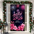 thumbnail image 3 of Fwttom Christmas Door Cover - Fabric Welcome Door Curtains, Party Holidays Christmas Decoration Door Covers for Front Door, 70.8" x 35.4", 3 of 8
