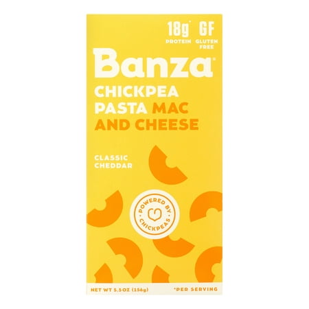 Banza Chickpea Mac & Cheese, Classic Cheddar Cheese, 5.5 (Best Classic Mac And Cheese Recipe)