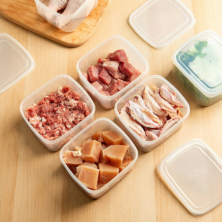 Travelwnat Food Storage Containers with Lids - Plastic Food Containers with  Lids - Plastic Containers with Lids BPA-Free - Leftover Food Containers 