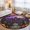 Purple, variant on Round Rugs 3Ft, Halloween Round Area Rug Washable Indoor Throw Carpet, Spooky Pumpkins Ghost Castle Vintage Moonlight Small Non Slip Circle Rug for Bedroom Living Room Home Decor Aesthetic