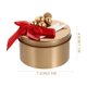 thumbnail image 3 of 10 latas de galletas navideñas con lazo de bayas, latas navideñas, latas para velas, tarros de caramelos, caja de regalo de hojalata para recuerdos de fiestas navideñas, color dorado, 3 of 5