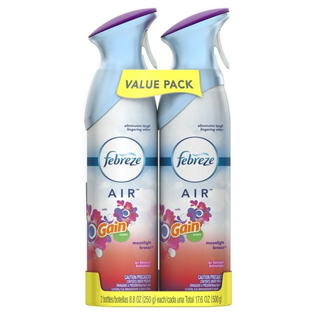 Febreze Air Effects Air Freshener, Gain Moonlight Breeze, 2 Ct, 17.6 Oz