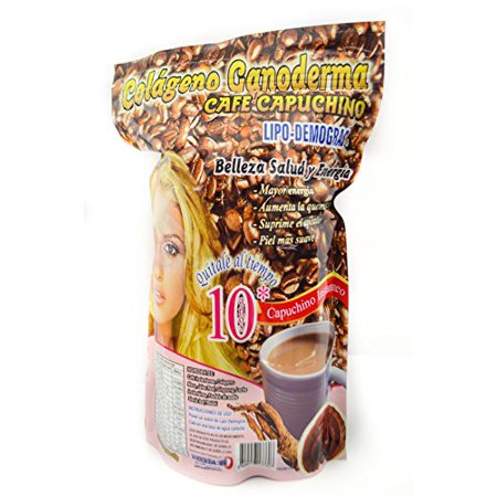 collagen maca cappuccino ginseng reishi weigh ganoderma mushroom younger lipo loss coffee