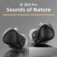 thumbnail image 4 of KZ ZEX PRO Auriculares con cable Auriculares con cancelación de ruido Enchufe de 3,5 mm Sin / con micrófono, 4 of 9