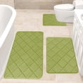 thumbnail image 7 of YgkuHd Foam Bath Mat 3 Set Bathroom Rugs For 3 Pcs Toilet Mats Universal Soft Comfortable Water Absorption Non-Slip Thick Machine Washable Easier To Dry Dark on Clearance, 7 of 7