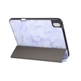thumbnail image 3 of SaniMore Tri-fold Stand Case for iPad 10th Generation 10.9" 2022, PU Leather Marble Case Shockproof TPU Back [Auto Wake/Sleep + Pen Holder] Full Protective Fashion Tablet Case for iPad 2022, Purple, 3 of 7