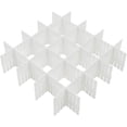 thumbnail image 1 of Separadores de cajones Ormromra Paquete de 8 organizador ajustable color blanco, 1 of 4