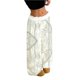 thumbnail image 3 of Pantalones harem informales elásticos de pierna ancha con cintura y estampado de camuflaje de hoja de arce for mujer, 3 of 5