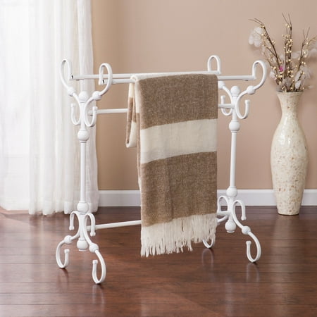 Southern Enterprises Logan Blanket Rack, White