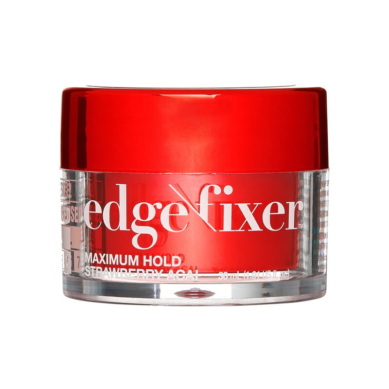 Kiss Color's & Care Edge Fixer Gel, Maximum Hold, Strawberry Acai, 1.01