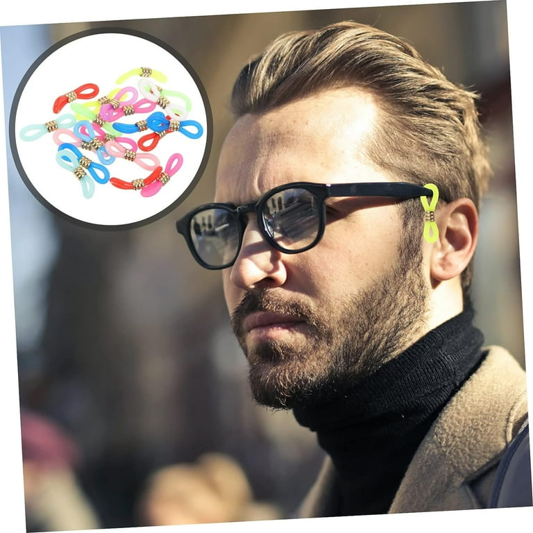 60pcs Anti Buckle for Glasses Chain Sport Accessories Sports Sunglasses Adjustable Glasses Strap Eye Glasses Holder Eyeglass Holder Ends Eyeglass Connector Ends Eyeglass Parts Walmart