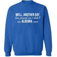 thumbnail image 2 of OXI Crewneck Sweatshirt - I Didn't Use Algebra Once, Basic Casual Sweatshirts for Men's and Women Fleece Sweatshirt Long Sleeve - Royal Blue X-Large, 2 of 2