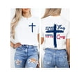 thumbnail image 4 of Stand For The Flag Kneel For The Cross Shirt, Stand For The Flag Kneel For The Cross Shirts Women Man, 4 of 7