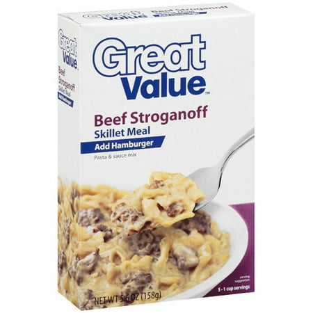 Great Value: Beef Stroganoff Skillet Meal, 5.60 oz