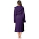 thumbnail image 4 of Batas Prolriy para mujer, bata larga con cinturón, color morado XXXL, 4 of 6