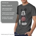 thumbnail image 5 of Disney Mickey Mouse Classic Pose Distressed Men's T-Shirt (Medium, Charcoal Heather), 5 of 6