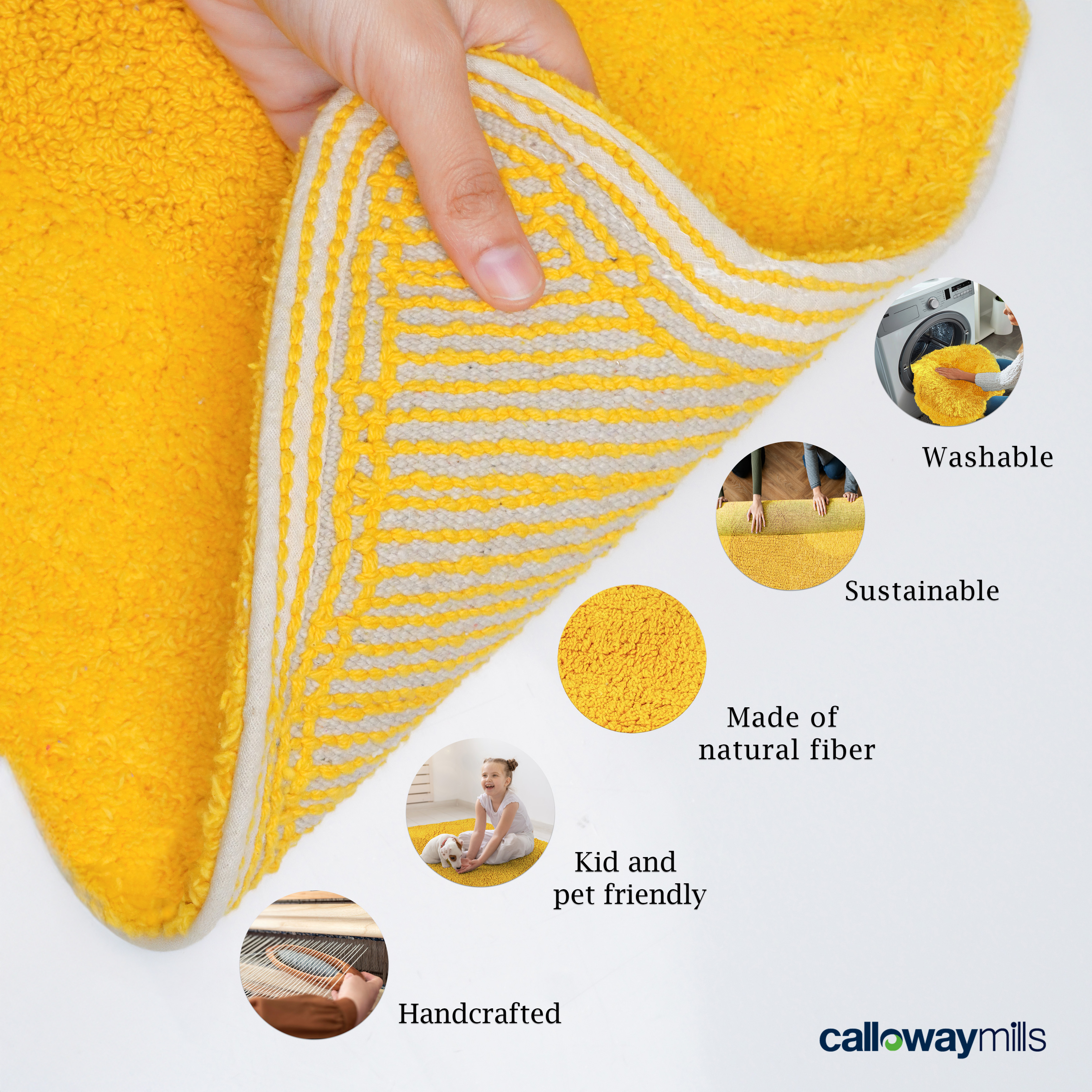 Calloway Mills 114252425 Yellow Duck 24" x 25"