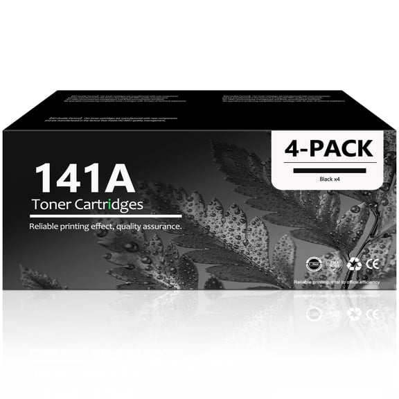 141A W1410A Toner Cartridge Compatible for 141A Black Toner Cateridge for LaserJet M110w M139w Printer (4 Pack)