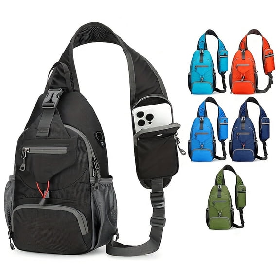 ibiyuan Small Sling Backpack Crossbody Sling Bag Lightweight Multipurpose Outdoor Waist Pack, Convenient Crossbody Phone Pouch for Cycling Travel Cashier Work Use