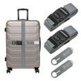 thumbnail image 1 of Uxcell 2 Pcs Correas de Equipaje para Maletas de 20-30 Pulgadas, Correa de Conector de Equipaje Ajustable con Hebilla de Contraseña y Etiqueta para Maleta de Viaje, Gris, 1 of 7