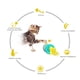 thumbnail image 3 of El juguete multifunción para gatos combina el movimiento de equilibrio de peso Sel sin elec Abanopi juguete del gato, 3 of 7