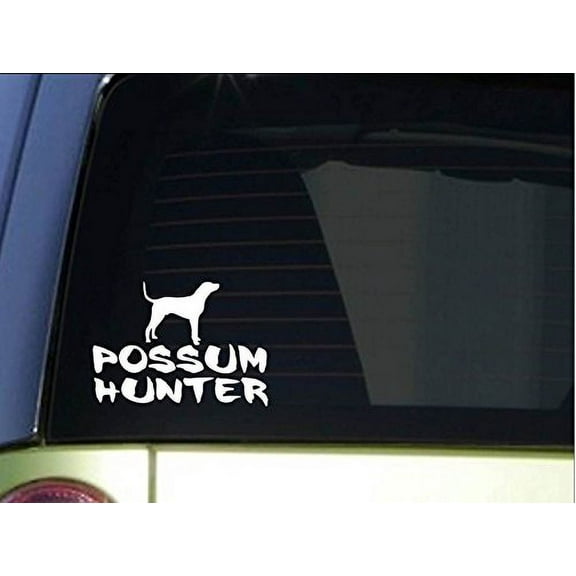 Possum Hunter 8 inch Sticker *H444* coonhunting decal coonhound dogbox collar