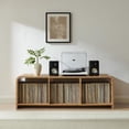thumbnail image 6 of Crosley Furniture Ingrid Large Record Player Stand With Vinyl Storage in Maple, 6 of 9