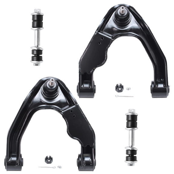 Detroit Axle - Front Upper Control Arms   Sway Bar Links Replacement for 2000 2001 2002 2003 2004 Nissan Xterra - 4pc Set