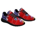 thumbnail image 6 of Tennessee Stte With Mocking Bird and Iris Flower Tennessee Shoes Sneakers Black Size 9.5, 6 of 7