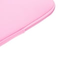 thumbnail image 6 of Laptop Sleeve Bag Compatible with 12-15.6 inch MacBook Pro, MacBook Air, Notebook Computer, Water Repellent Polyester Vertical Protective Case,Pink Soft Cover Protective Case Zipper Carrying Bag, 6 of 7