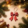 thumbnail image 5 of Christmas Ornaments, Metal Bow Christmas Ornament, Christmas Decor Indoor, Christmas Bow, for Xmas Tree, Home, Party, Holiday Christmas Decorations, 5 of 5