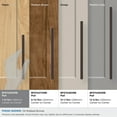 thumbnail image 4 of Amerock Merced 7-9/16 inch (192mm) Center-to-Center Oil-Rubbed Bronze Cabinet Pull, 4 of 7