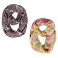 thumbnail image 1 of Peach Couture All season Infinity Loop Scarves Bold Anchor Print Wine Pink, 1 of 1