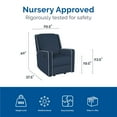 thumbnail image 4 of Baby Relax Robyn Nursery Glider Recliner Chair, 4 of 6