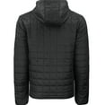 thumbnail image 3 of Men's Cutter & Buck  Black Cincinnati Reds Rainier Primaloft Eco Full-Zip Hooded Jacket, 3 of 3